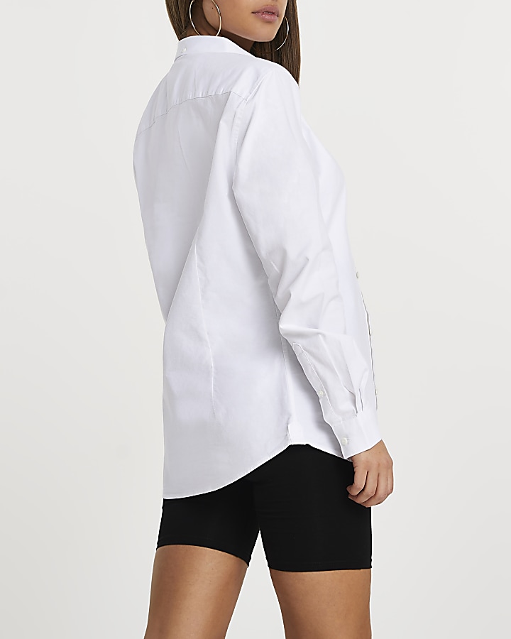 White long sleeve oxford shirt