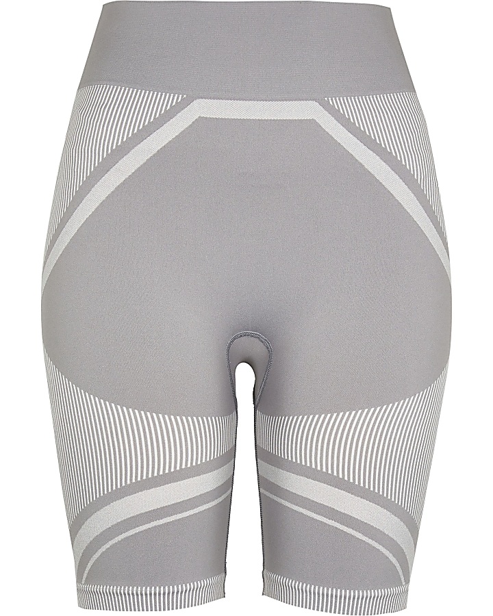 Grey RI Active seamless cycling shorts