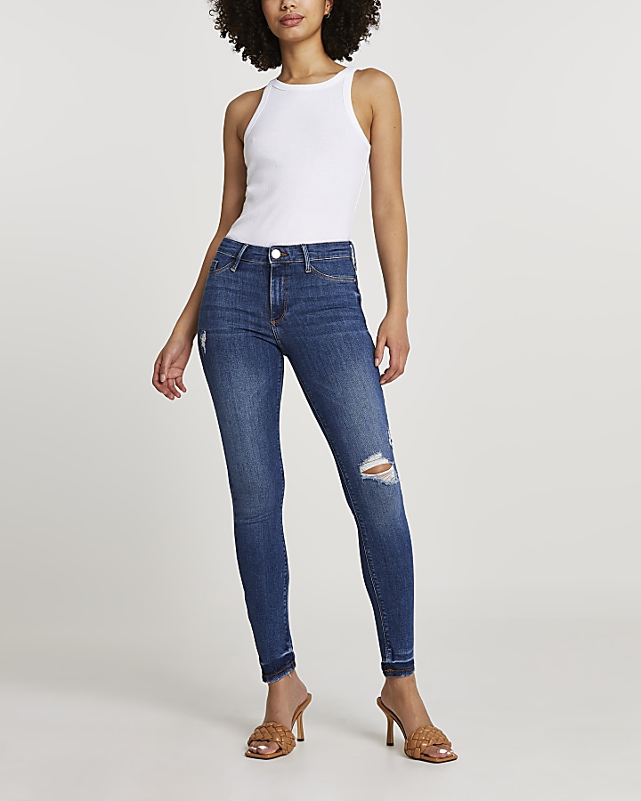 Black Molly mid rise skinny jeans multipack