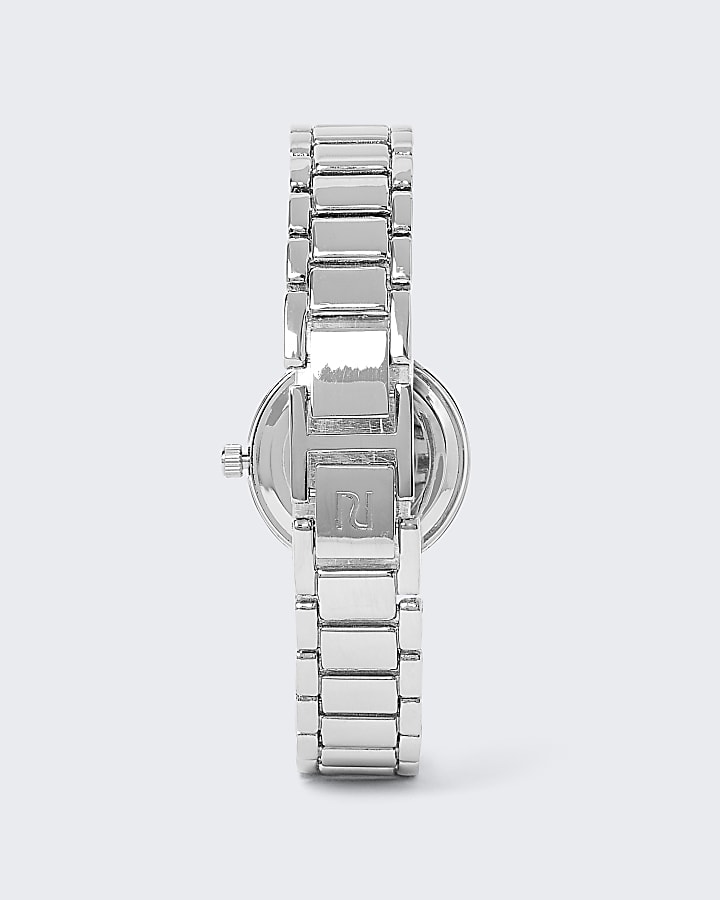 Silver diamante watch