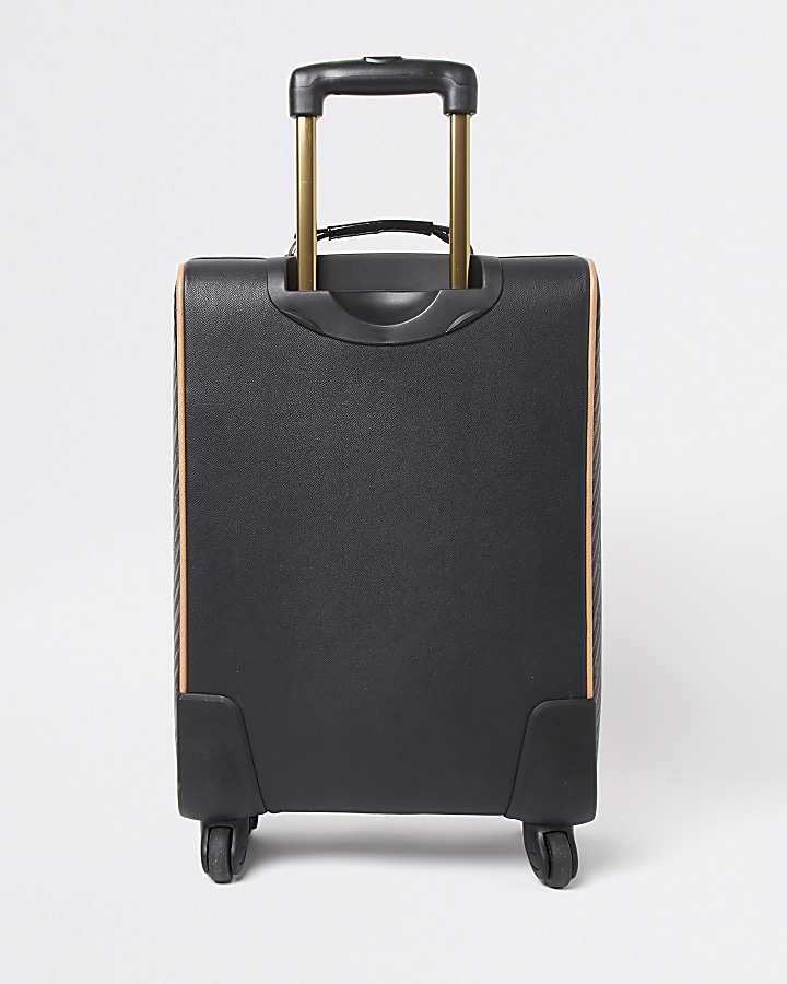 Black RR embossed suitcase
