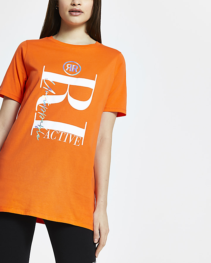 Orange RI Active short sleeve t-shirt