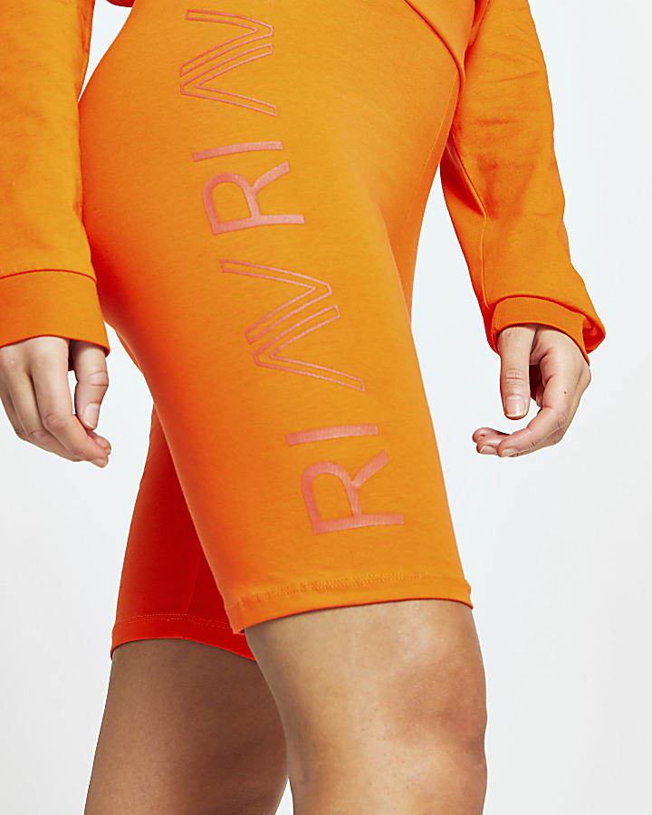 Orange RI Active cycling shorts