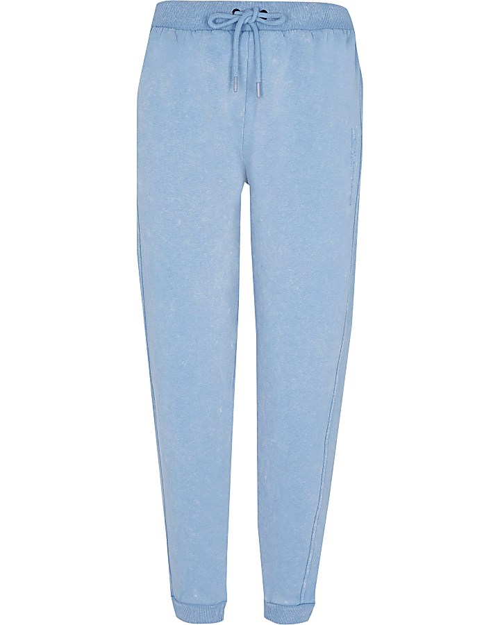 Blue RI ONE washed joggers