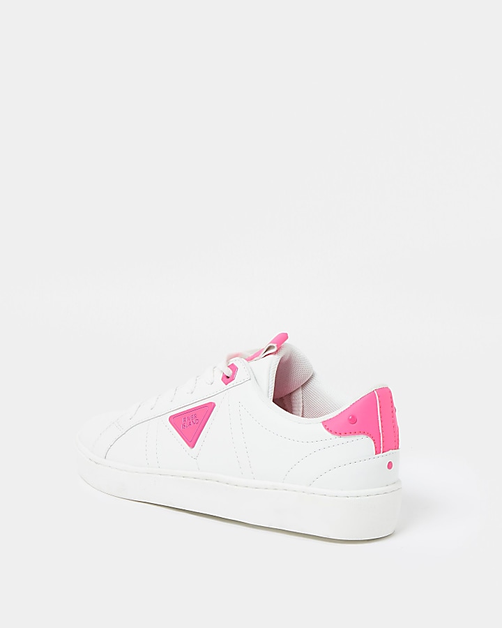Pink RI lace up trainers