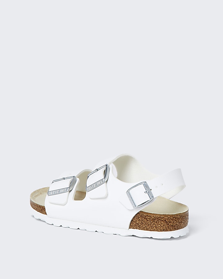 Birkenstock white triple strap sandals