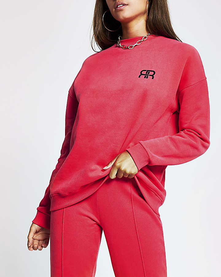 Pink Long Sleeve Branded RR Sweat