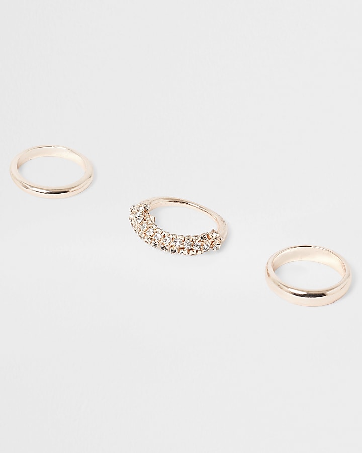 Gold tone ring pack