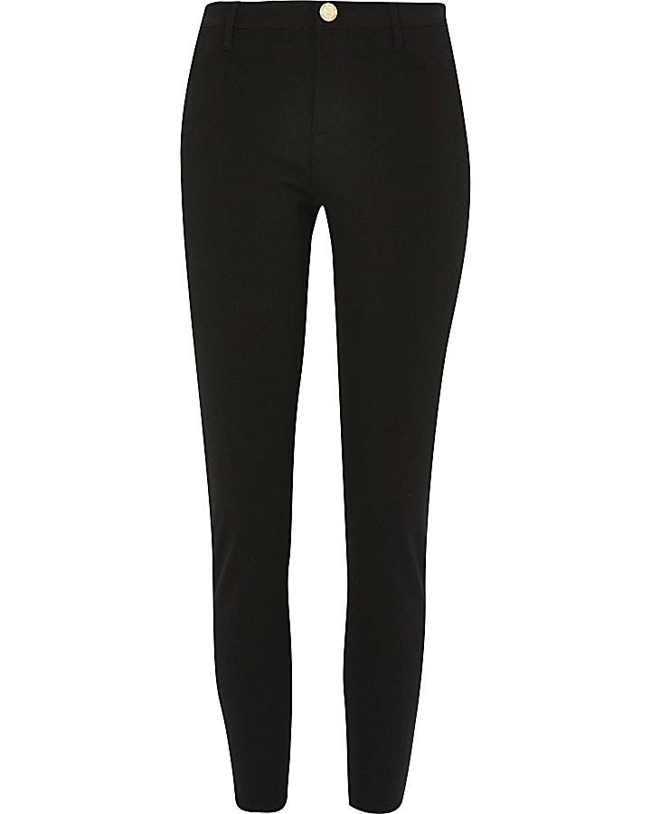 Black Molly twill mid rise skinny trouser