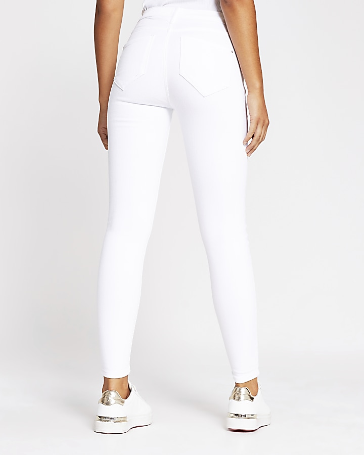 White Molly mid rise skinny jeans