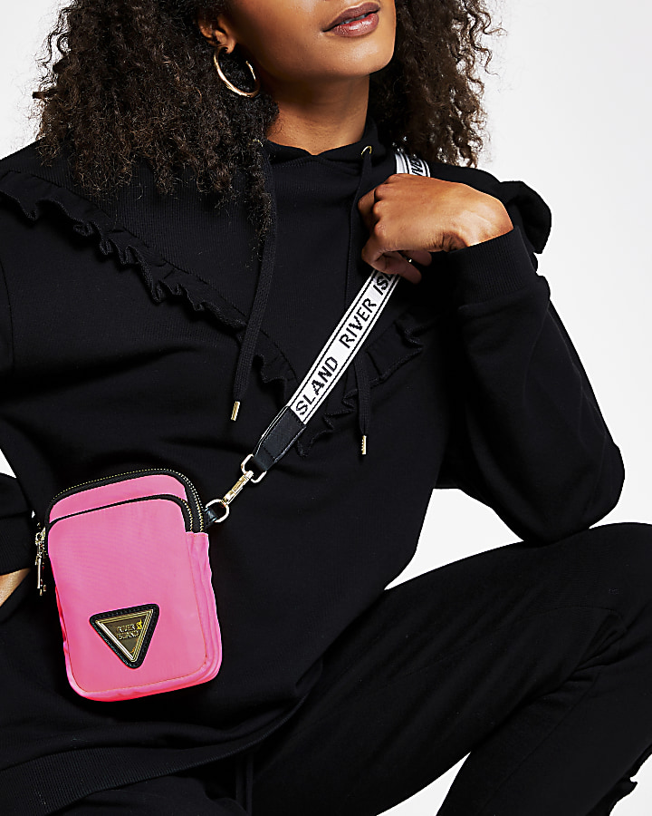 Pink mini cross body handbag