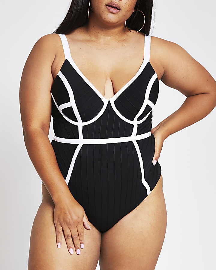 Plus size hot sale bandage swimsuit