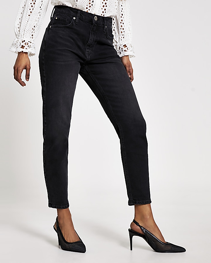 Petite black Brooke high rise slim jeans