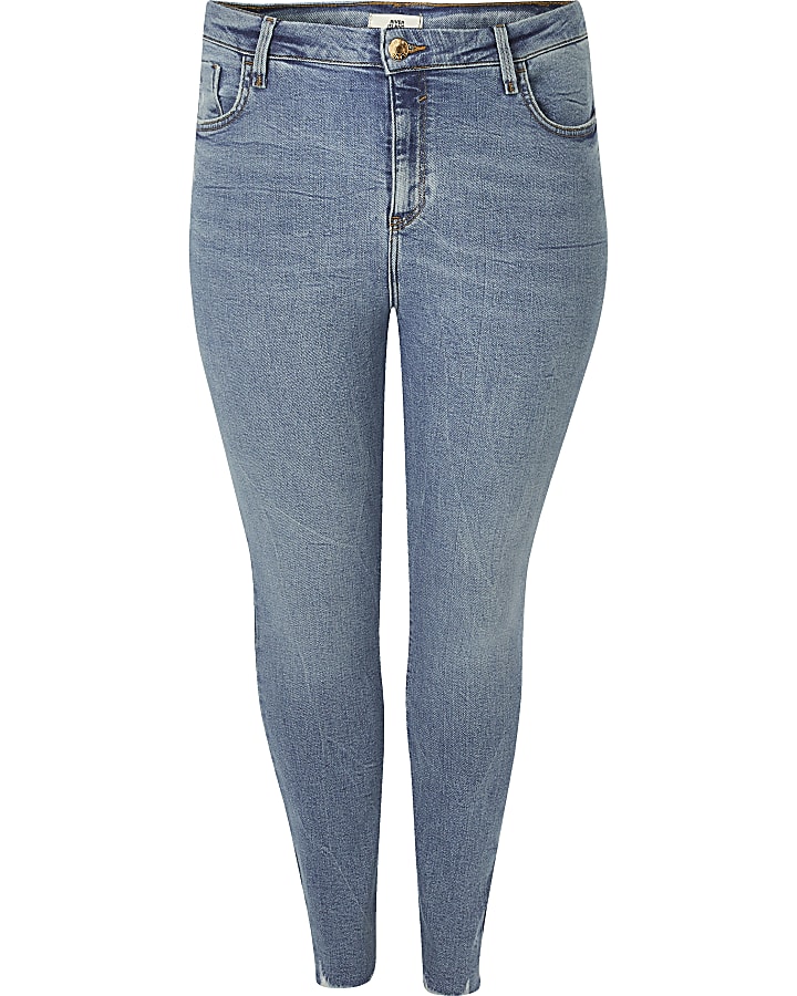 Plus blue Amelie super skinny jeans