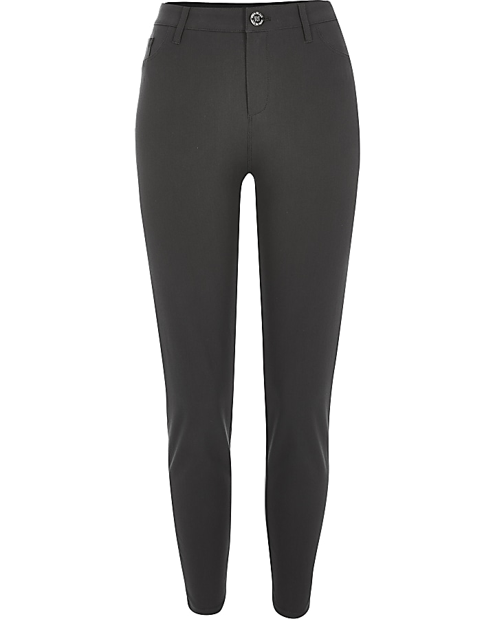 Dark grey Molly mid rise trousers