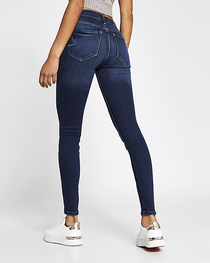 Dark blue Amelie super skinny jeans