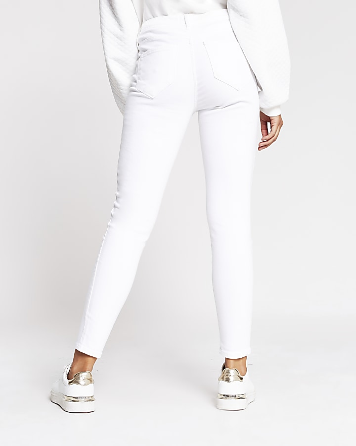 White Molly mid rise jeggings