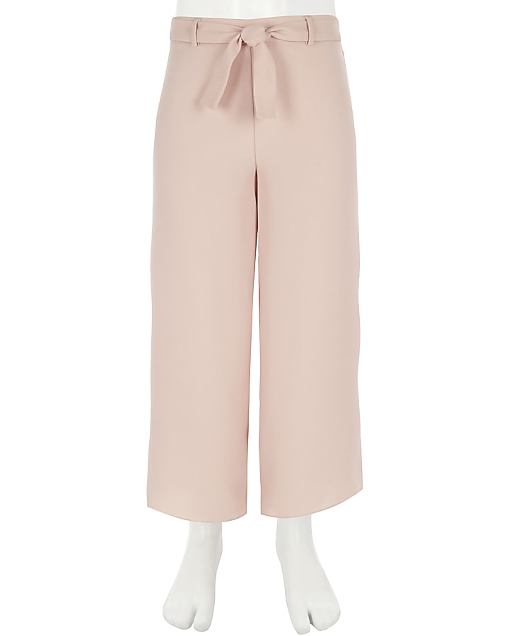 Girls pink palazzo trousers