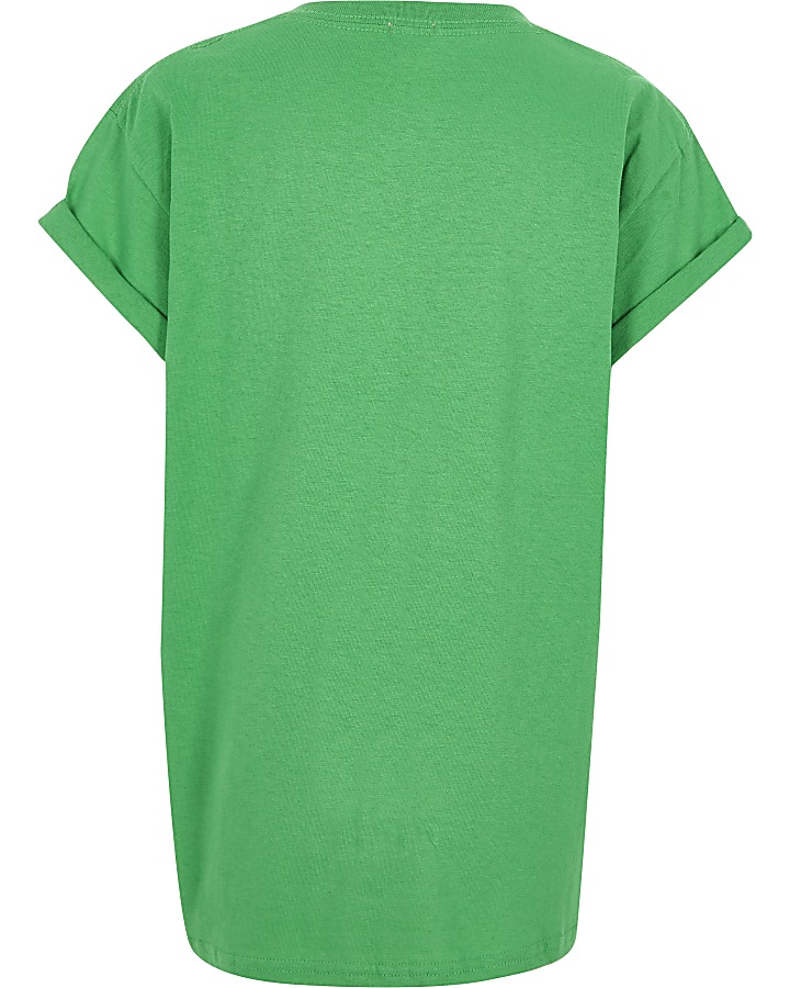 Girls green ‘Rue Saint Dominique’ T-shirt
