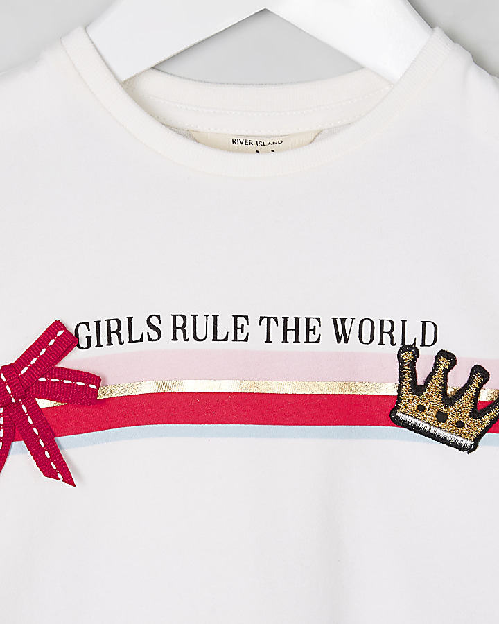 Mini girls ‘rule the world’ T-shirt