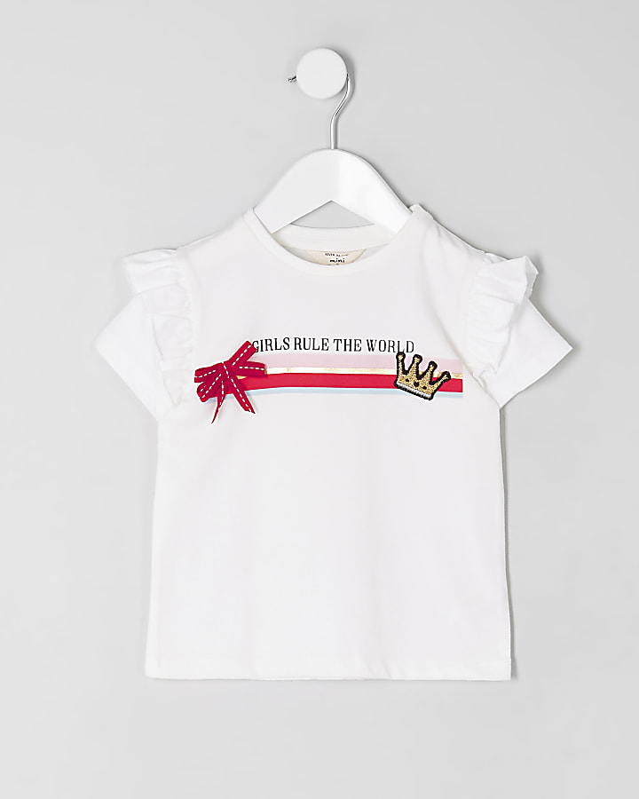 Mini girls ‘rule the world’ T-shirt