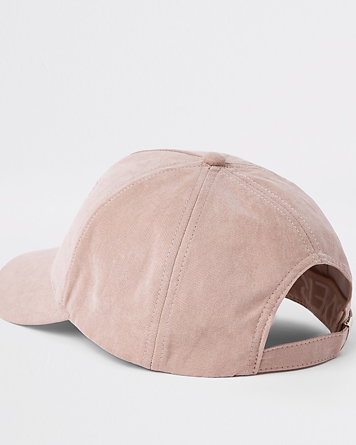 Girls pink RI crest baseball cap