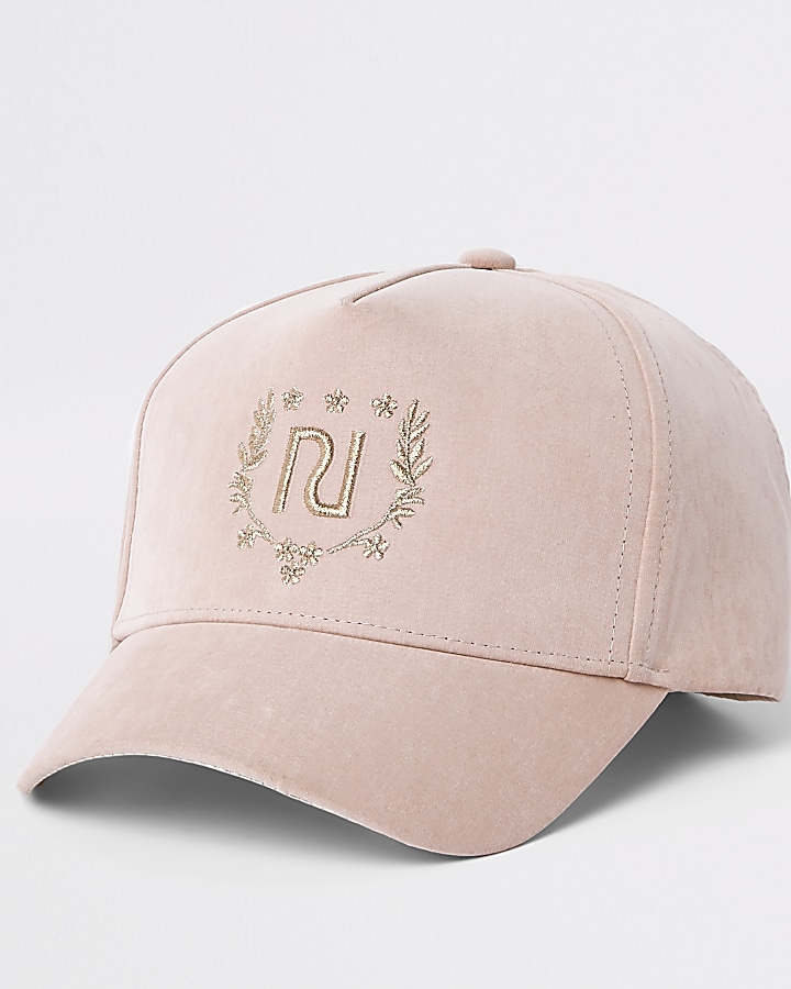 Mini girls pink RI crest cap