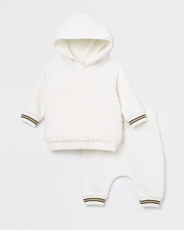 Baby cream angel wing jogger outfit