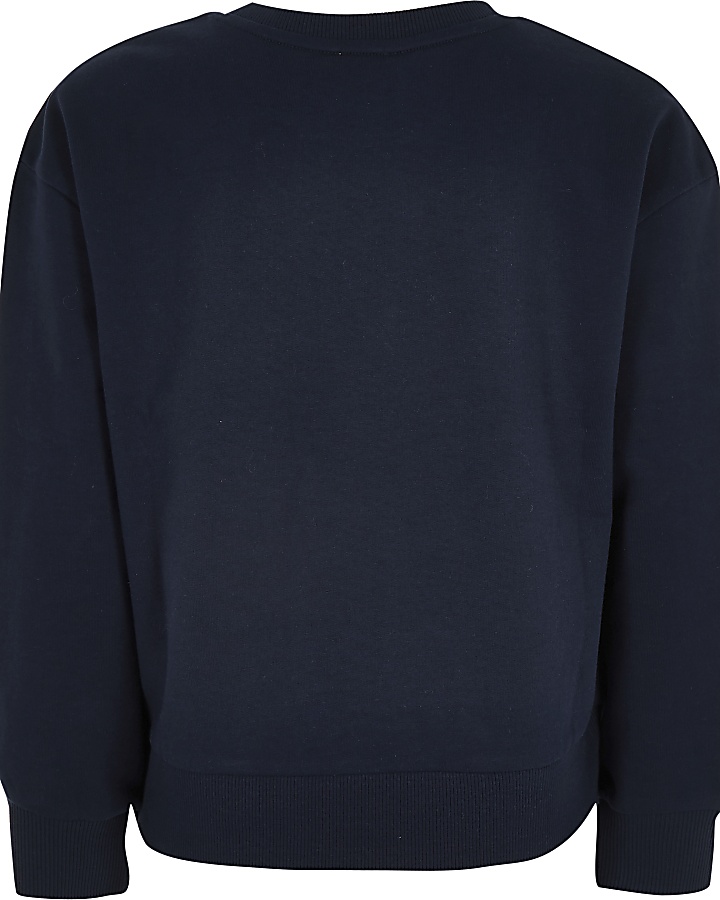Girls navy ‘limited edition’ sweatshirt