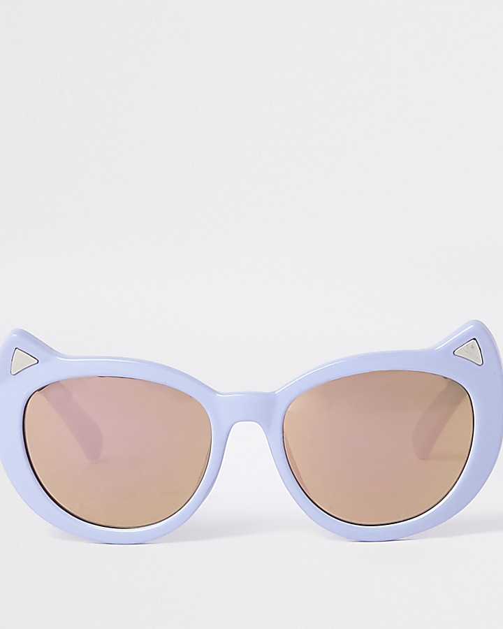 Mini girls purple cat eye sunglasses