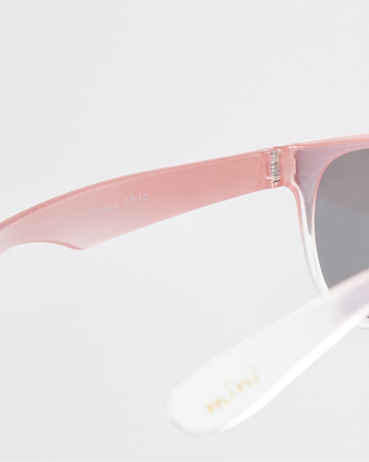 Mini girls pink visor sunglasses