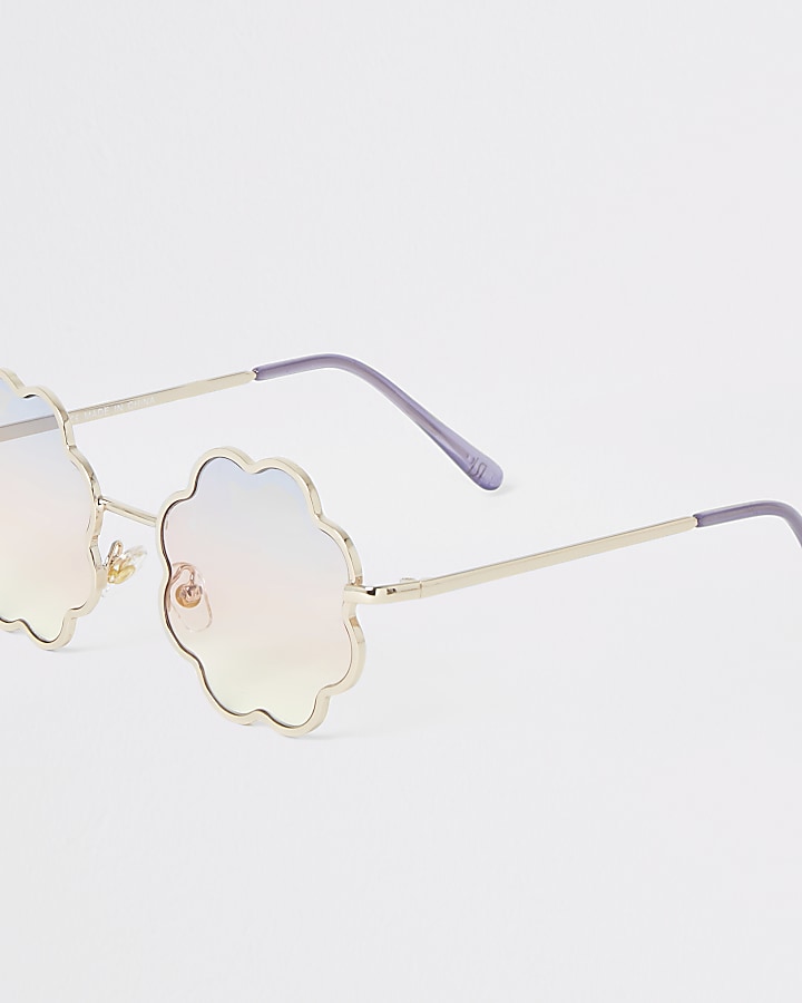 Girls ombre lens flower sunglasses