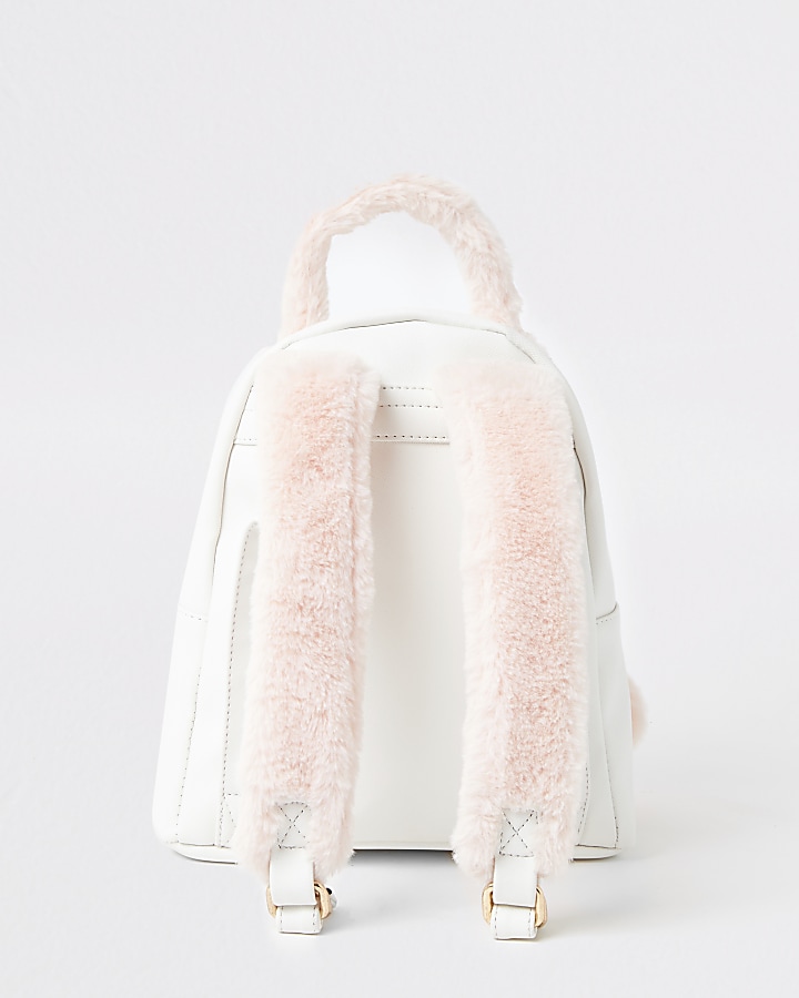 Girls white unicorn backpack