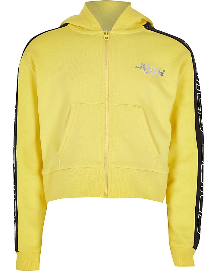 Girls yellow Juicy Couture hoodie