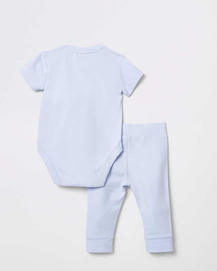 Baby blue #Instafamous babygrow outfit