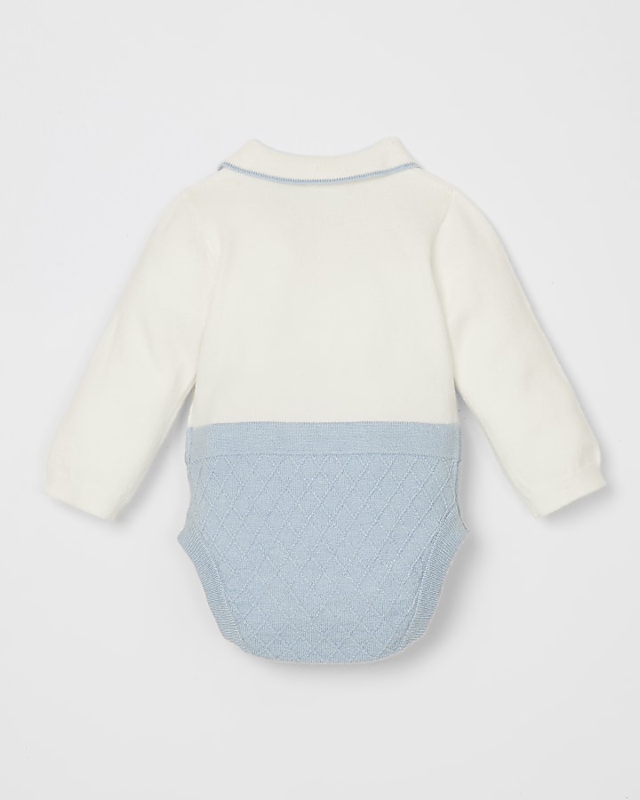 Baby blue RI Knitted bodysuit