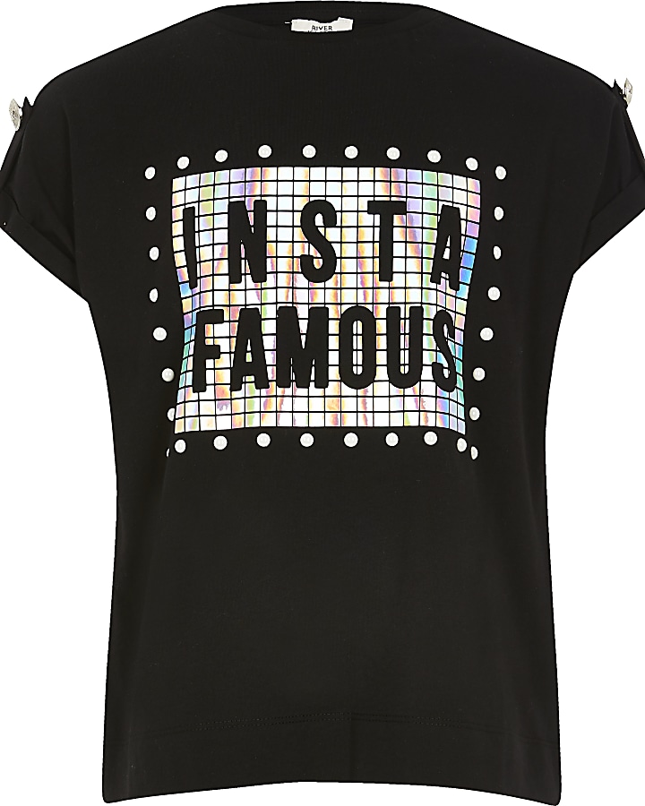 Girls 'Insta famous' T-shirt