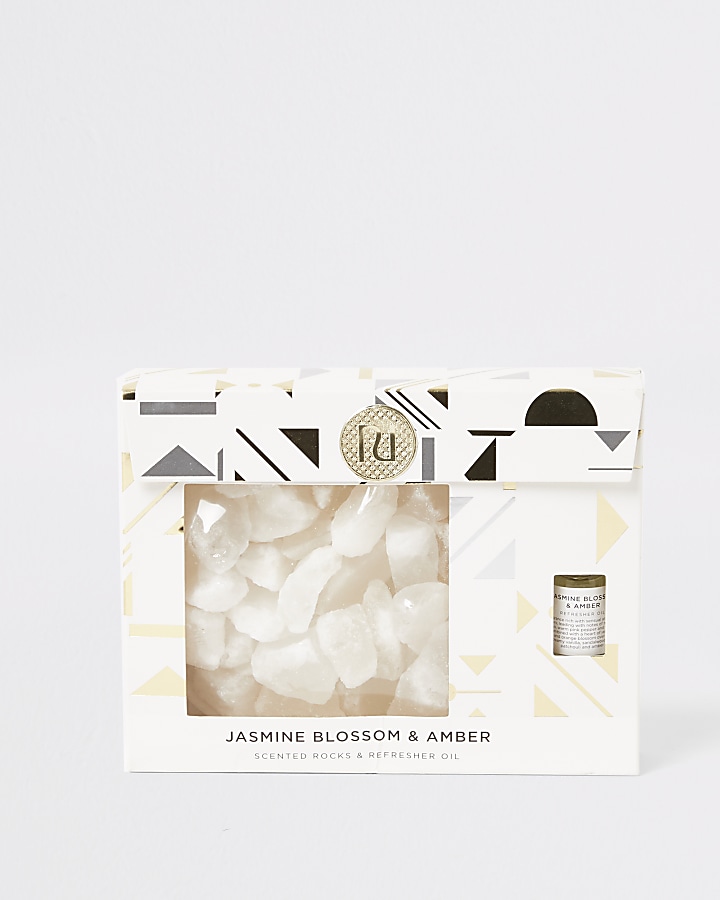 Gold jasmine & amber scented crystal gift set