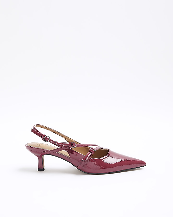 Red slingback hot sale