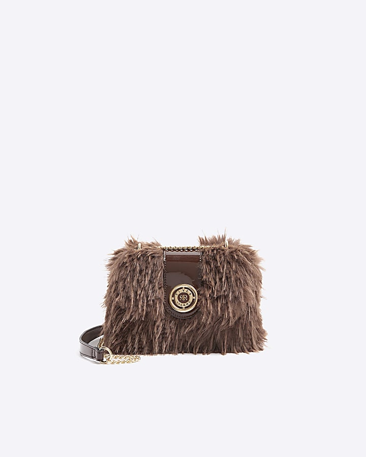 Fur on sale bag strap