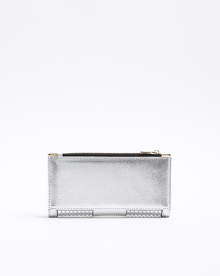 Silver diamante purse