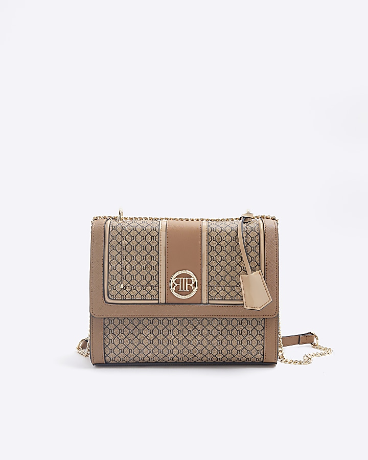 River island monogram online purse