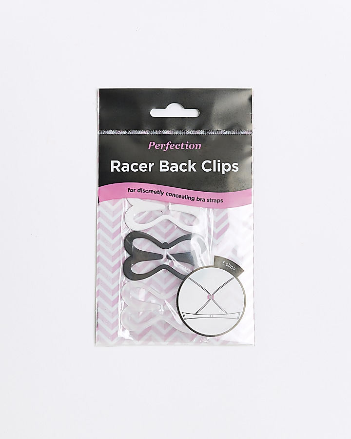 Beige racer back clips
