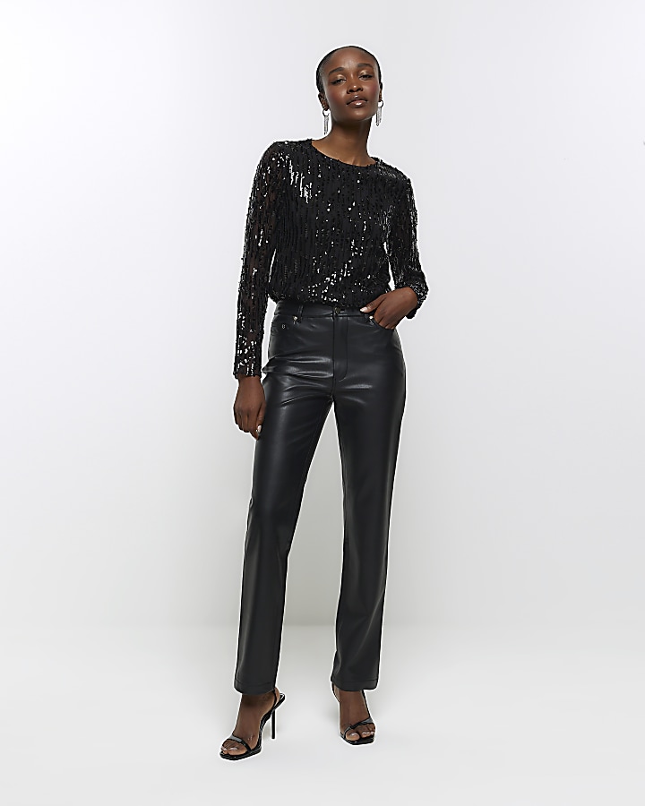 Blusas De Fiesta Peppermayo Lori Top De Manga Larga Con