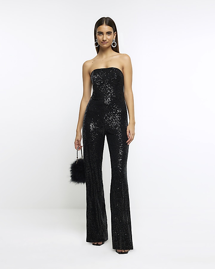 Sequin top hot sale jumpsuit