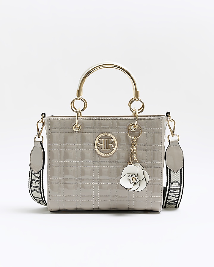 Grey 2024 quilted handbag