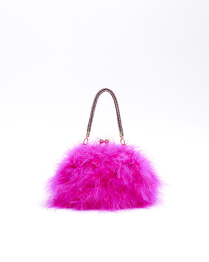 River island fluffy bag sale