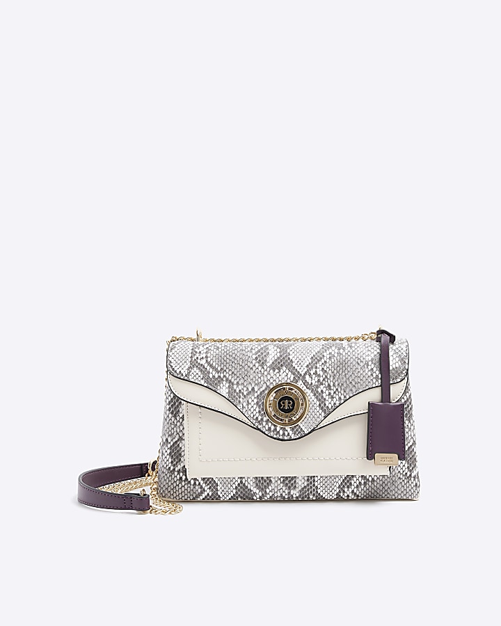 Snake print chain discount bag