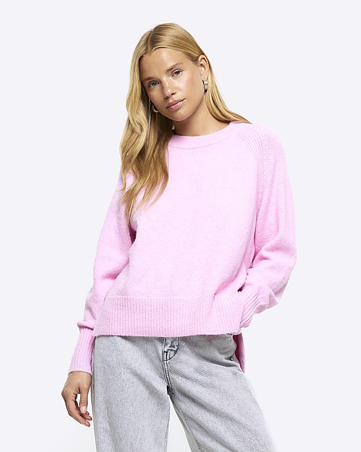 Ladies baby pink hot sale jumpers