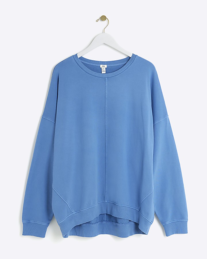Blue oversized sweatshirt